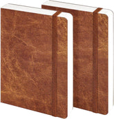 7.5"x5" Watercolor Journal PU Leather Hard Cover 100% Cotton Paper - Funto